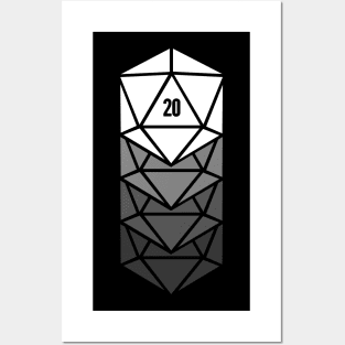 Fading d20 | Roleplaying Board Game Dice Posters and Art